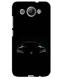 Чехол для Huawei Y3 2017 с картинкой «Mercedes — силуэт авто»