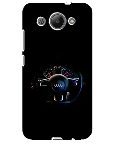 Чехол для Huawei Y3 2017 с картинкой «Салон Audi — руль»