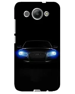Чехол для Huawei Y3 2017 с картинкой «Audi в неоне»