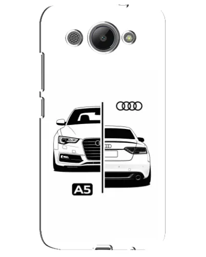 Чехол для Huawei Y3 2017 с картинкой «Audi — контрастный дизайн»