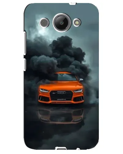 Чехол для Huawei Y3 2017 с картинкой «Audi в облаках дыма»
