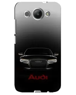 Чехол для Huawei Y3 2017 с картинкой «Audi — градиентный контур»