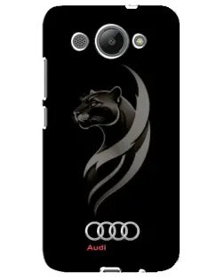 Чехол для Huawei Y3 2017 с картинкой «Графика — пантера и Audi»