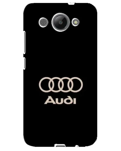 Чехол для Huawei Y3 2017 с картинкой «Audi — золотой логотип»