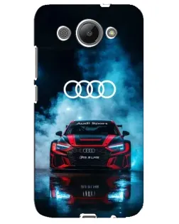 Чехол для Huawei Y3 2017 с картинкой «Audi Sport — неон»