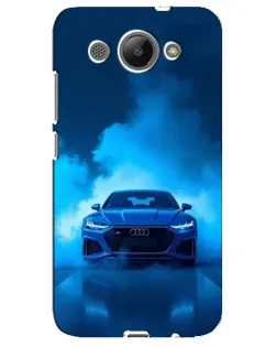 Чехол для Huawei Y3 2017 с картинкой «Audi — голубая энергия»