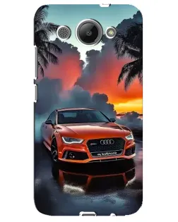 Чехол для Huawei Y3 2017 с картинкой «Audi — закат»
