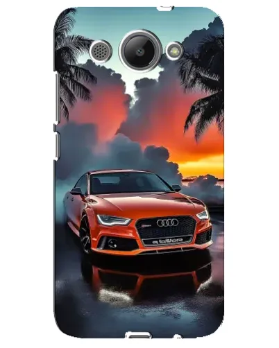 Чехол для Huawei Y3 2017 с картинкой «Audi — закат»