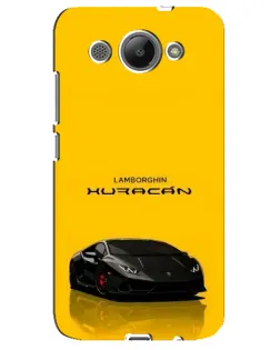 Чохол для Huawei Y3 2017 з картинкою «Lamborghini Huracan чорний»