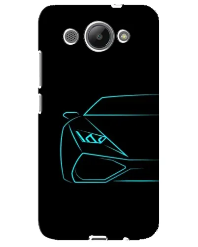 Чохол для Huawei Y3 2017 з картинкою «Блакитний силует Lamborghini» Чохол для Huawei Y3 2017 з картинкою «Блакитний силует Lamborghini»