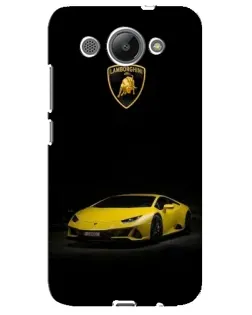Чохол для Huawei Y3 2017 з картинкою «Lamborghini жовтий акцент»