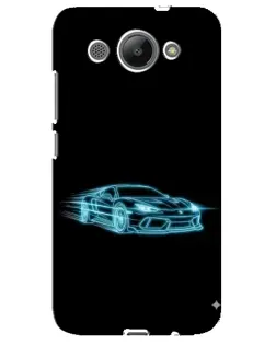 Чохол для Huawei Y3 2017 з картинкою «Неоновий контур Lamborghini»