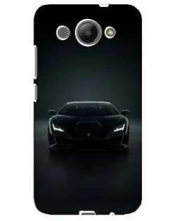 Чохол для Huawei Y3 2017 з картинкою «Чорний Lamborghini Aventador»
