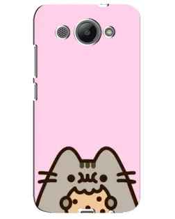 Чохол для Huawei Y3 2017 з картинкою «Pusheen та печиво»