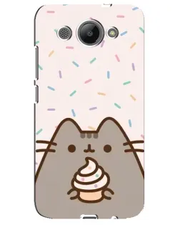 Чехол для Huawei Y3 2017 с картинкой «Пушин с кексом»