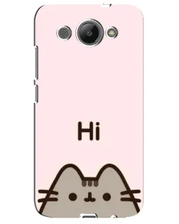 Чехол для Huawei Y3 2017 с картинкой «Пушин говорит Hi»