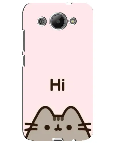 Чехол для Huawei Y3 2017 с картинкой «Пушин говорит Hi»