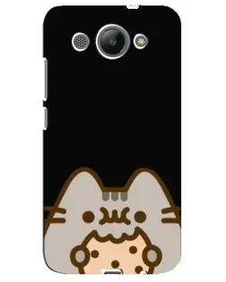 Чехол для Huawei Y3 2017 с картинкой «Пушин на черном»