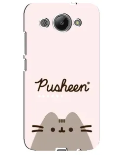 Чехол для Huawei Y3 2017 с картинкой «Pusheen логотип»