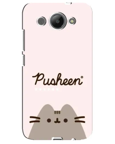 Чехол для Huawei Y3 2017 с картинкой «Pusheen логотип»