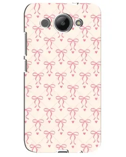 Чехол для Huawei Y3 2017 с картинкой «Розовые бантики Coquette»