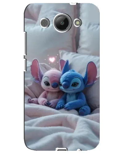 Чехол для Huawei Y3 2017 с картинкой «Плюшевые Стич Ангел»