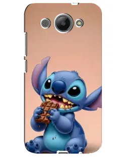 Чехол для Huawei Y3 2017 с картинкой «Стич ест шоколад»
