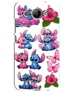 Чехол для Huawei Y3 2017 с картинкой «Стикеры Stitch и Angel»