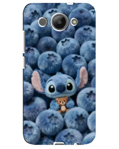 Чехол для Huawei Y3 2017 с картинкой «Стич и голубика»