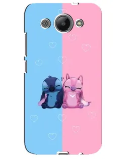 Чехол для Huawei Y3 2017 с картинкой «Stitch и Angel Love»