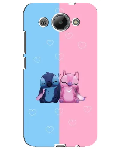 Чехол для Huawei Y3 2017 с картинкой «Stitch и Angel Love»