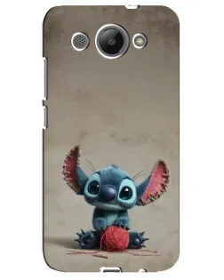 Чехол для Huawei Y3 2017 с картинкой «Стич на коричневом фоне»
