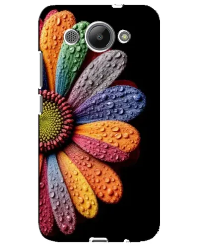 Чехол для Huawei Y3 2017 с картинкой «Радужный цветок»