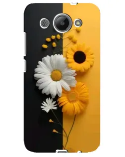 Чехол для Huawei Y3 2017 с картинкой «Подсолнух и ромашка»
