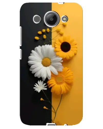 Чехол для Huawei Y3 2017 с картинкой «Подсолнух и ромашка»
