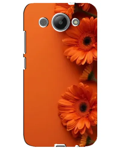 Чехол для Huawei Y3 2017 с картинкой «Оранжевые герберы»