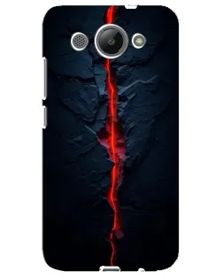 Чехол для Huawei Y3 2017 с картинкой «Kрасная лавовая трещина»