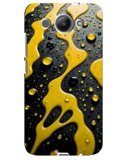 Чехол для Huawei Y3 2017 с картинкой «Жидкое желтое золото»