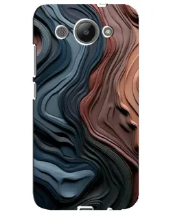Чехол для Huawei Y3 2017 с картинкой «Цветные волны каньона»