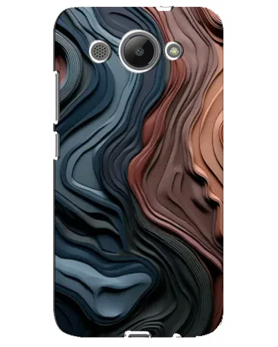 Чехол для Huawei Y3 2017 с картинкой «Цветные волны каньона»