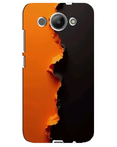 Чехол для Huawei Y3 2017 с картинкой «Оранжевый разлом»
