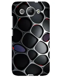 Чехол для Huawei Y3 2017 с картинкой «Объемная темная решетка»