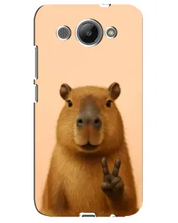 Чехол для Huawei Y3 2017 с картинкой «Капибара виктория» Чехол для Huawei Y3 2017 с картинкой «Капибара виктория»