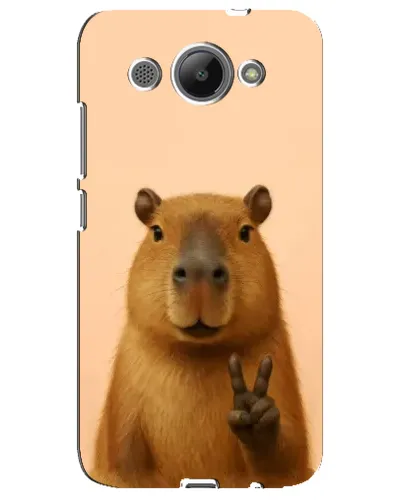 Чехол для Huawei Y3 2017 с картинкой «Капибара виктория»