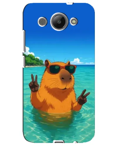 Чехол для Huawei Y3 2017 с картинкой «Морская капибара»