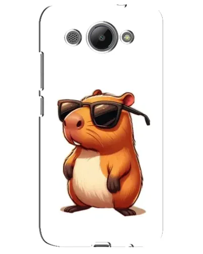 Чехол для Huawei Y3 2017 с картинкой «Капибара в очках»
