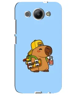 Чехол для Huawei Y3 2017 с картинкой «Капибара на скейте» Чехол для Huawei Y3 2017 с картинкой «Капибара на скейте»