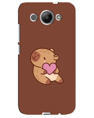 Чехол для Huawei Y3 2017 с картинкой «Капибара с сердцем»