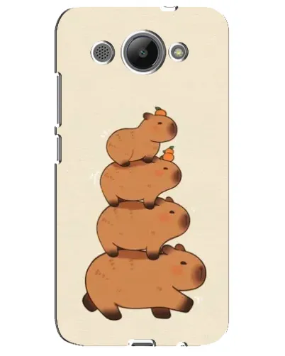 Чехол для Huawei Y3 2017 с картинкой «Башня из капибар»