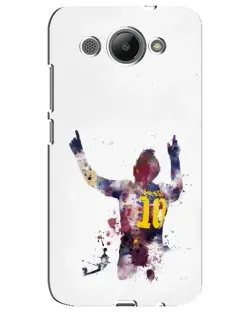 Чехол для Huawei Y3 2017 с картинкой «Акварельный Месси Барселона»